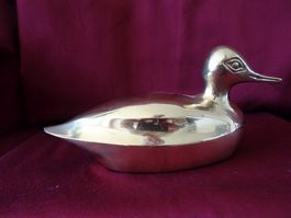 Messing-ENTE 16cm lang, 7,5cm hoch, 275 Gramm schwer