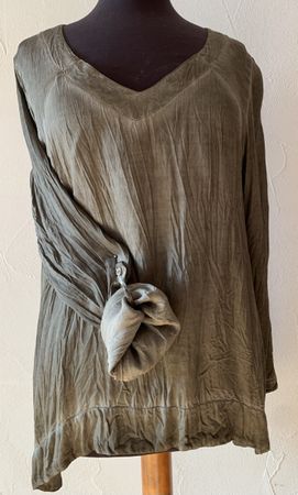 Damen Bluse Nile olivgrün Gr. M  