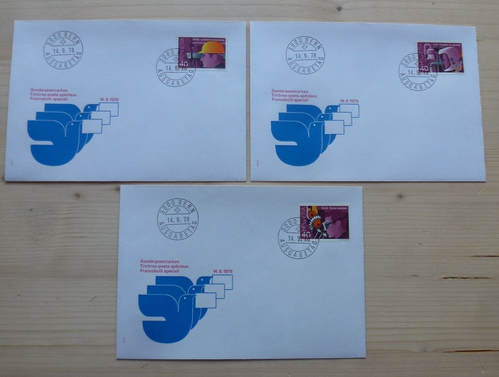 Alle Briefmarken: 12 FDC Briefe SUVA 1978 – Gebraucht aus Walkringen von Casablanca777 1