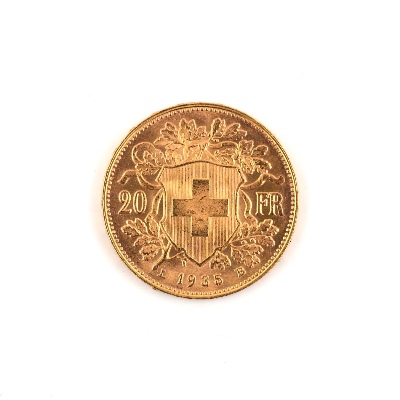 Tutti le monete: Goldvreneli 20Fr 1935 LB – Usato da Basel venduto da Edelmetallhaus.com 1