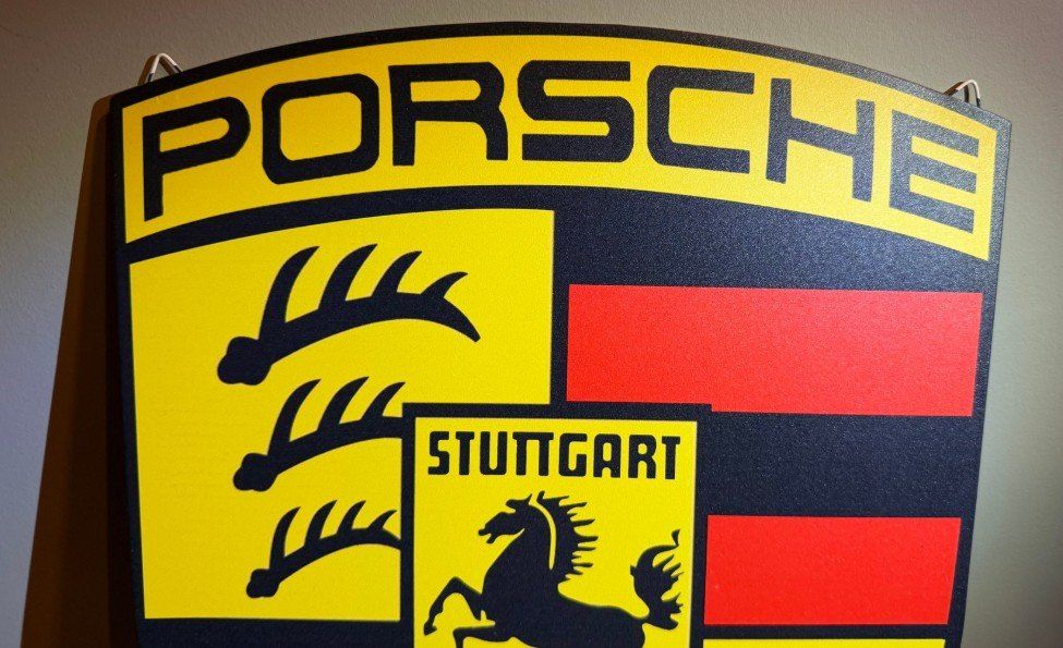 Insegne: Porsche Schild Logo Wappen – Nuovo (secondo la descrizione) da Widnau venduto da Senna7 2