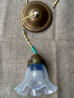 Art déco/frühe Moderne Lampe mit Glasschirm