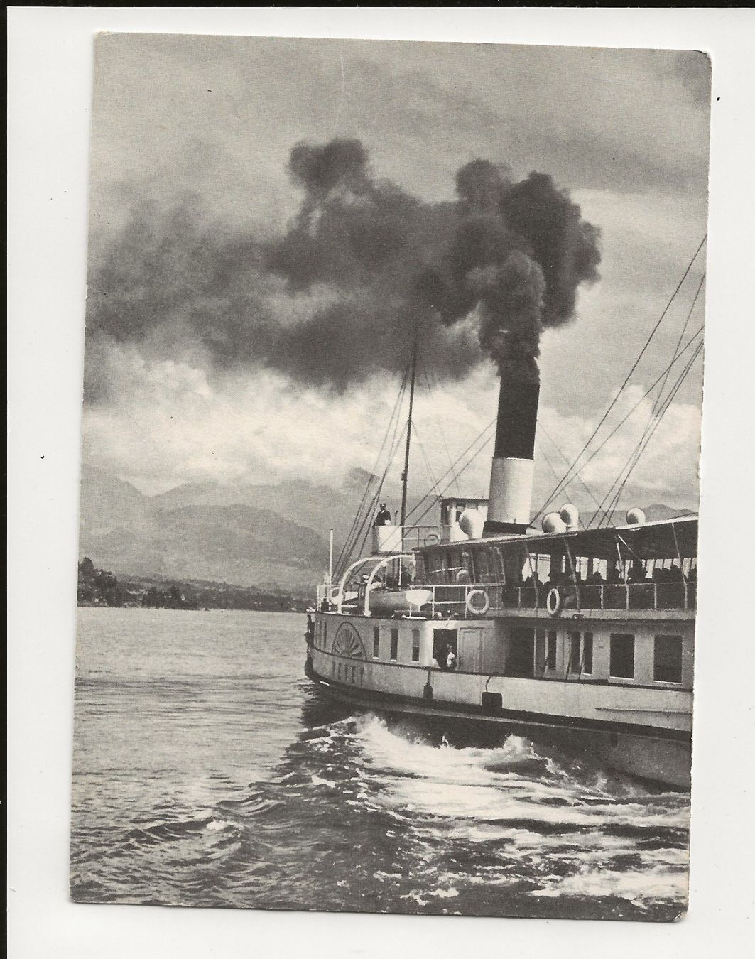 Ansichtskarten: AK ca.1950 Raddampfer Vevey – Gebraucht aus Greifensee von 315WDO