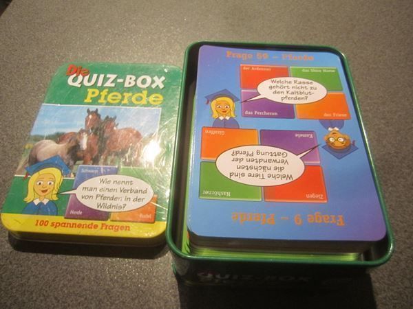 Giochi: Die Quiz-Box Pferde / 100 spannende Frag – Usato da Zürich venduto da Motzkuh