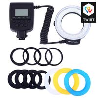 HD-130 Macro LED anneau Flash + 8 anneaux adaptateurs