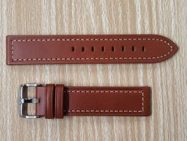 Uhrenband Leder 20mm, neu, Chrono soft, Pebro