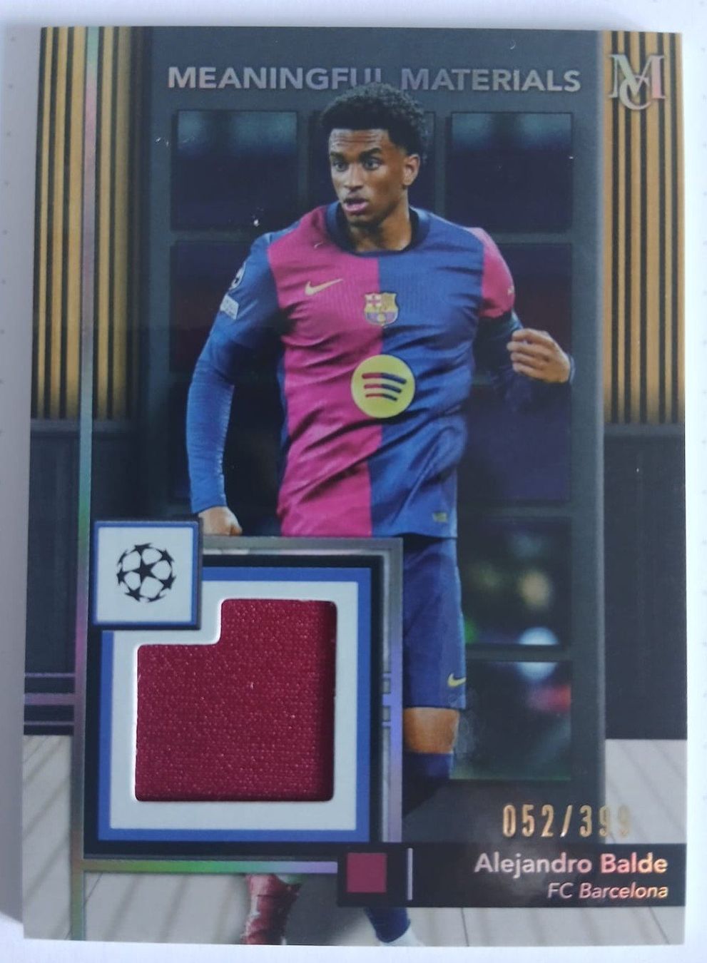 Topps Carte collezionabili: Toops Meaningfull Materials Alejandro Balde (52/399) – Nuovo (secondo la descrizione) da Obergösgen venduto da tss_g2bj