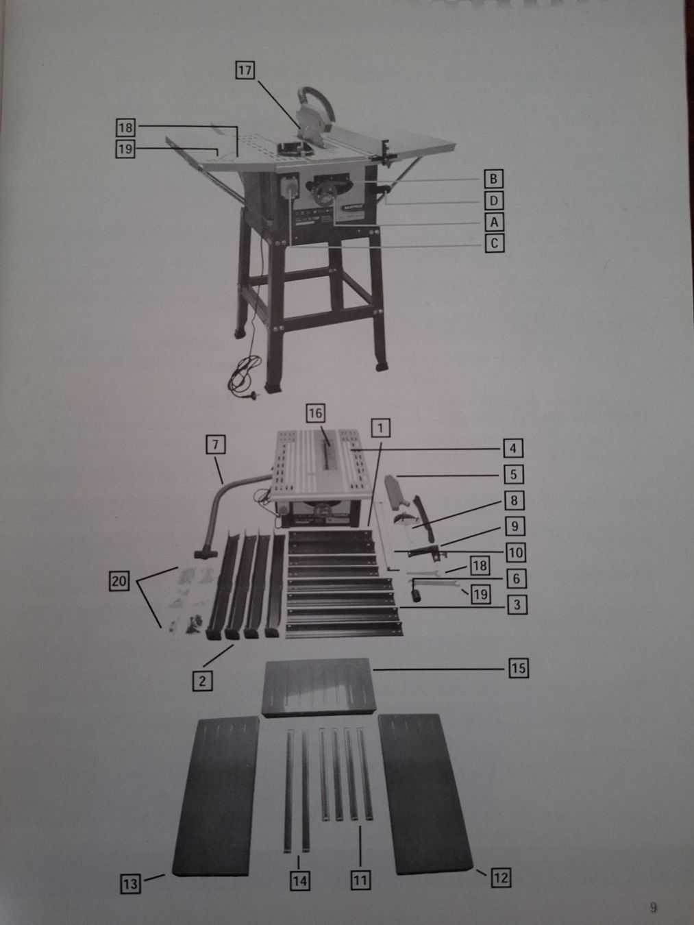 Seghe: Scie circulaire de table MATRIX TST 1500-250 notice – Usato da Onex venduto da adr_fg5g 1