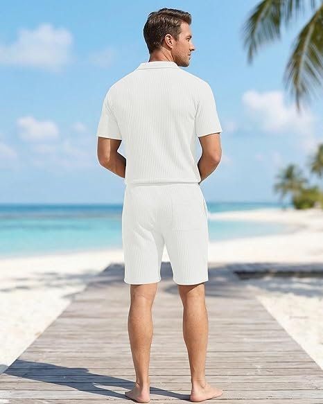 Lotti di vestiti: Herren Sommer Set Kurzarm Hemd mit Hose oder Shorts – Nuovo e nell'imballaggio originale da Suhr venduto da SchnapperCH 2