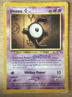 Pokemon Karte Unown E Neo Discovery gebrauchter Zustand