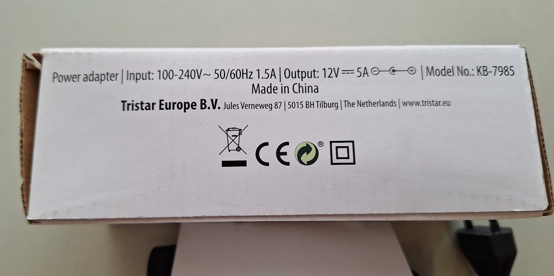 Componenti elettronici: Tristar KB-7985 Power Adapter Netzgleichrichter – Usato da Gurtnellen venduto da Rhino77 2