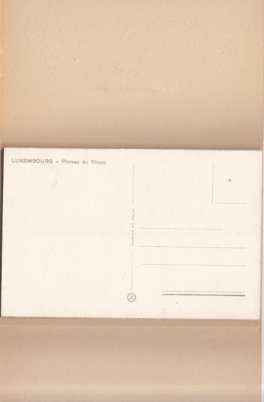 Cartoline postali: Luxemburg Leporello 8 Karten ca. 1940 – Usato da Bürglen TG venduto da StampGraf 6