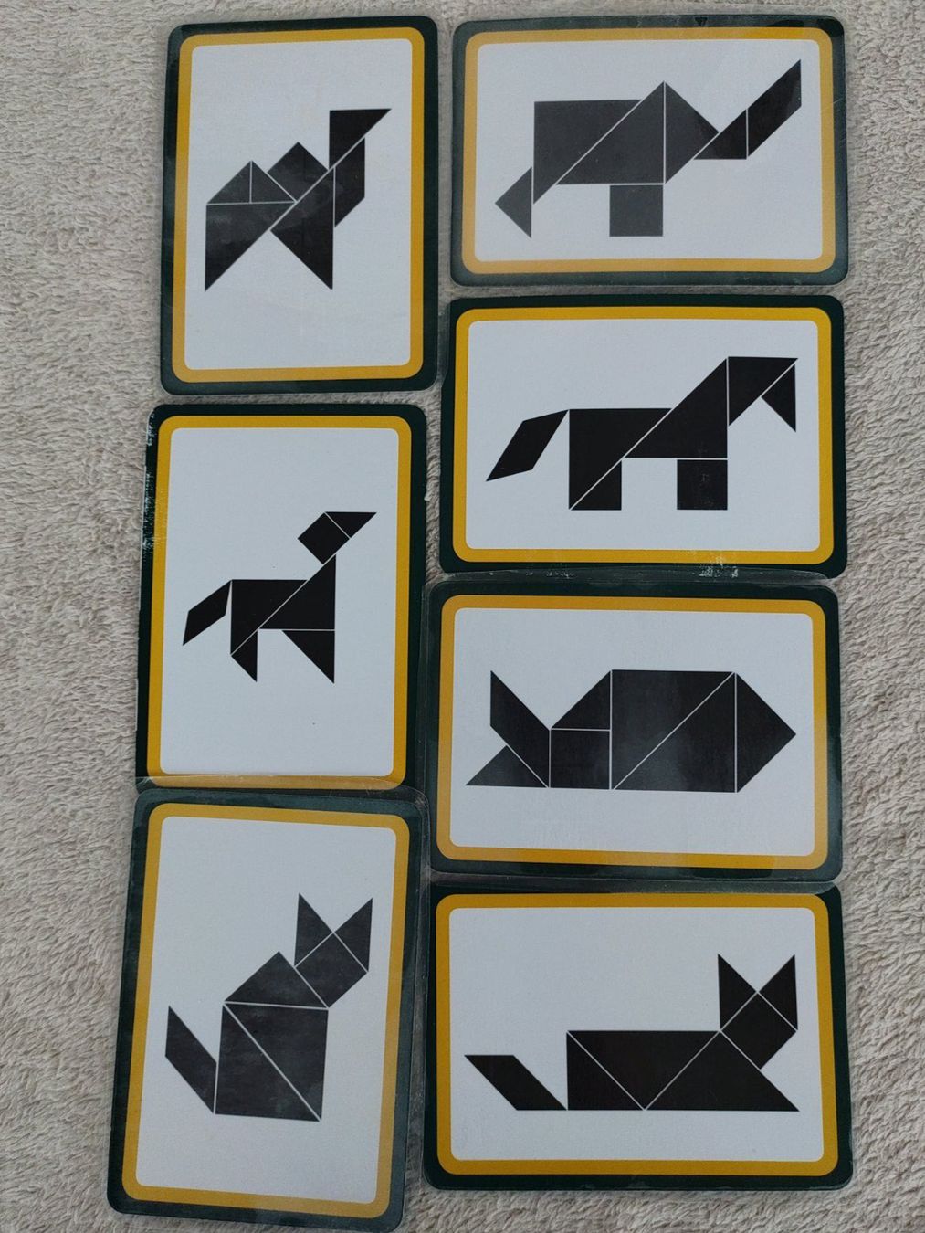 Giochi: Tangram Puzzle mit Vorlagen - – Usato da Strengelbach venduto da Phorensic_30 4