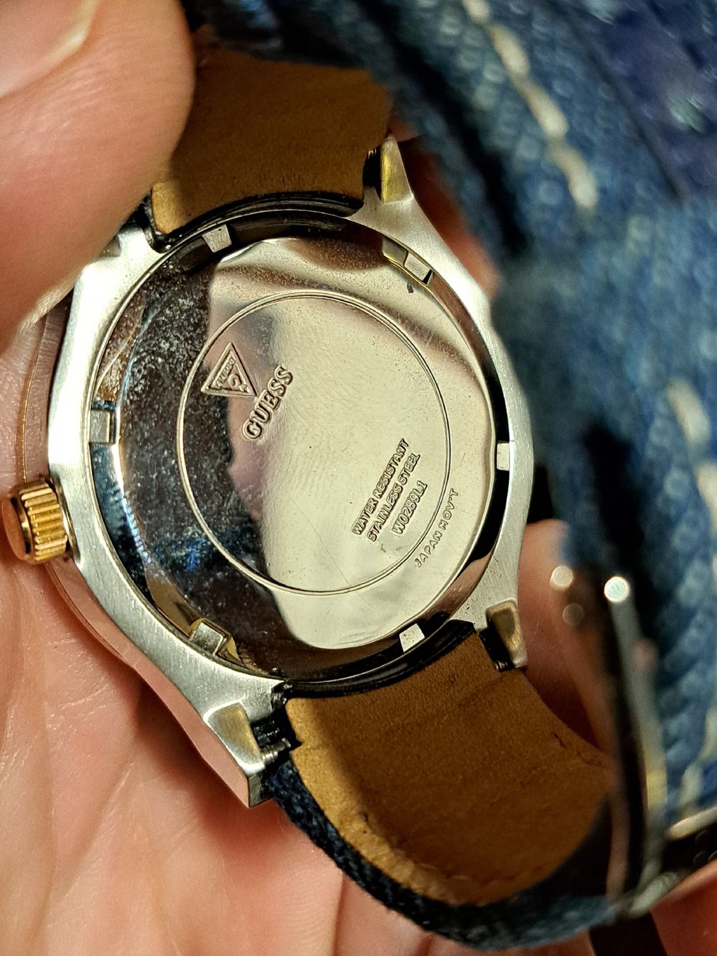 Guess Orologi: Guess Armbanduhr,  Jeans-Look,  – Usato da Kölliken venduto da Upcycling-by-Mc-TAM 3