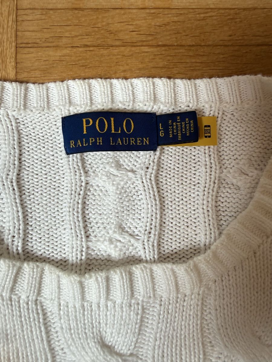 Polo Ralph Lauren Pulls & Sweat-shirts: Polo Ralph Lauren Pullover Cable Knit White Size L – Neuf (Voir description) à Oberweningen par tol_pfr8 1