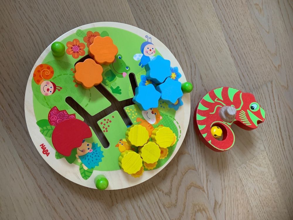 Smartwo Montessori Motorikbrett Aus Holz - Zweiseitiges Busy Board Mit 20 Aktivitäten Für Kinder Ab 2-3 Jahre