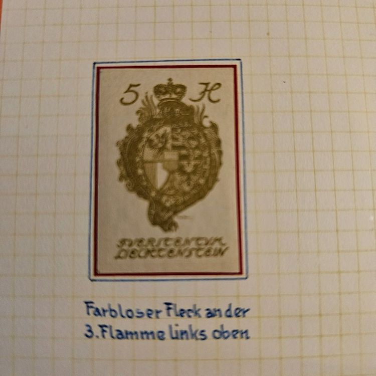 Tutti i francobolli: FL  17 ! ABARTE / PLATTENFEHLER / GEM. BESCHRIEB AUF FOTO – Nuovo (secondo la descrizione) da Rombach venduto da Kunstmarkart
