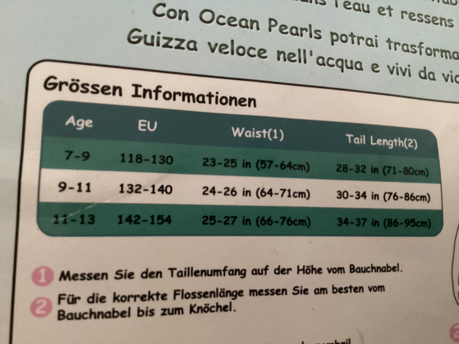 Pinne, Maschere & Boccagli: Schwimmflossen Meerjungfrau – Nuovo (secondo la descrizione) da Flüelen venduto da ne08 2