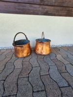 2 Chaudrons cuivre de décoration