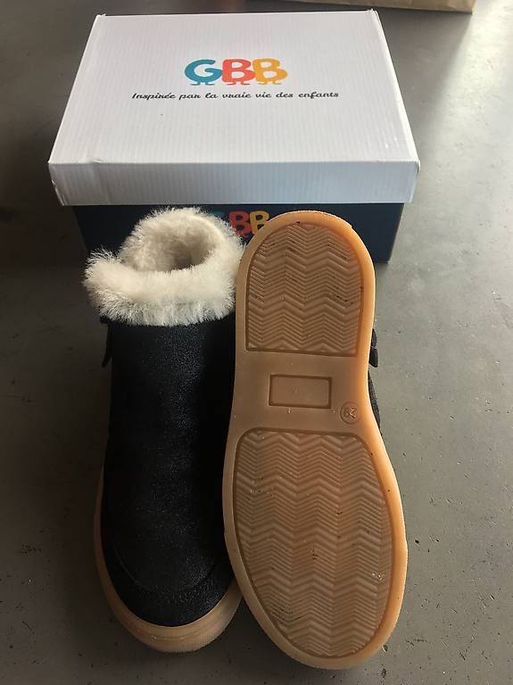 Chaussures garçon: Chaussures fourrées cuir GBB 29 – D'occasion à maules par sadso 2