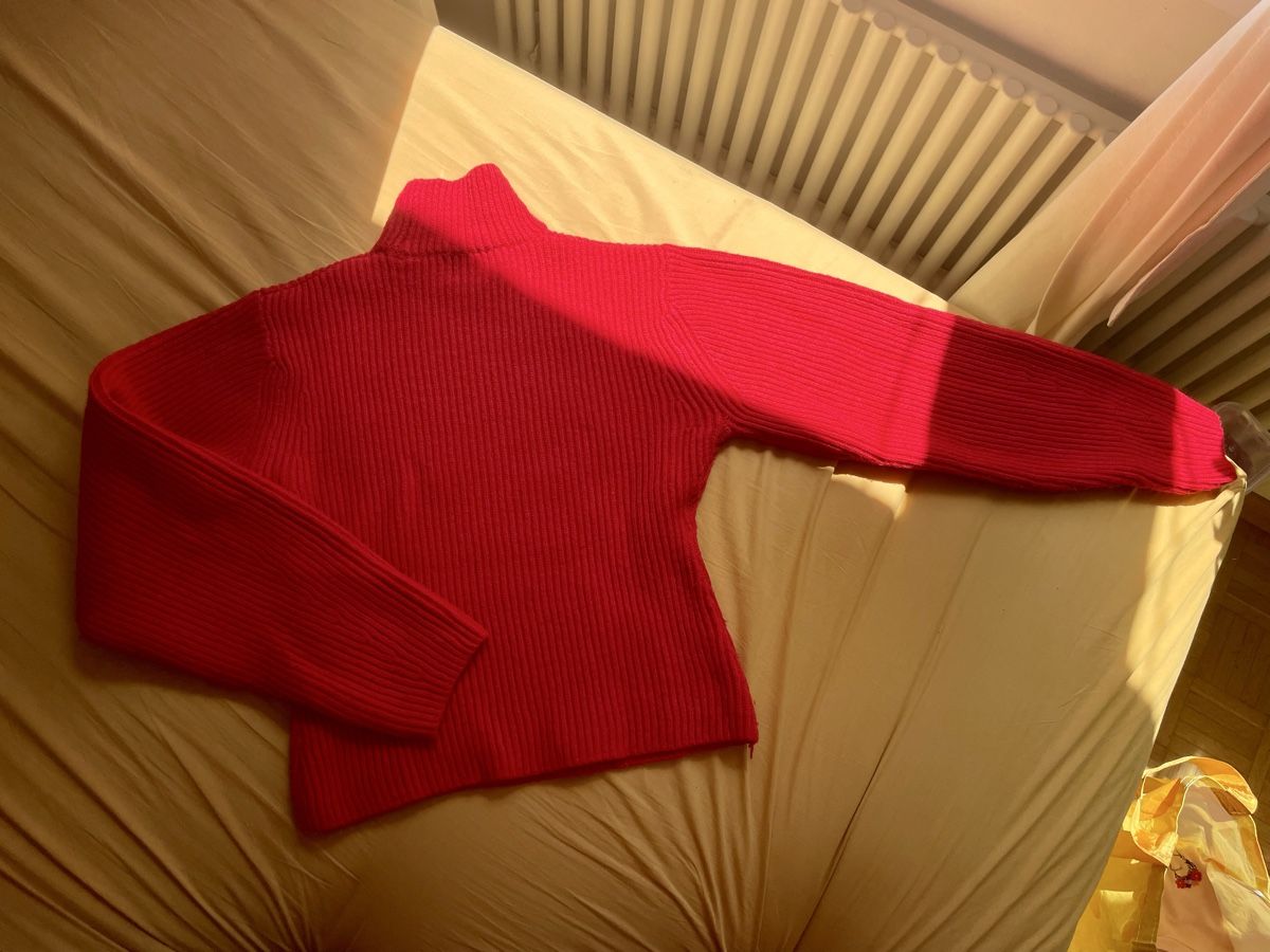 Pullover & Sweatshirts: Toller Pullover in Rot mit Rollkragen, Grösse S, Strickware – Neu (gemäss Beschreibung) aus Zürich von Carlajimena 6