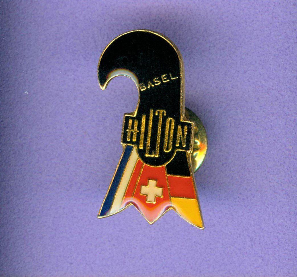 Placchette & Badge: Hotel  HILTON  Basel – Usato da Winterthur venduto da Sammleroase