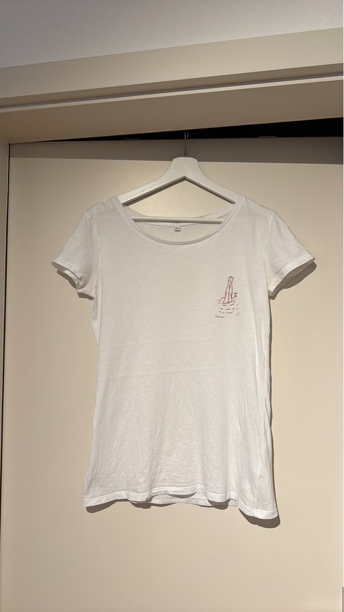 T-shirt: Weisses Shirt mit Sommerlichem Print – Usato da Zürich venduto da AnnaSaskia