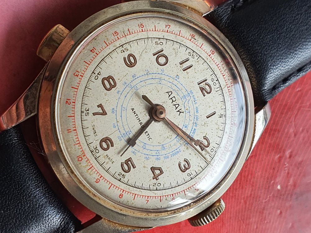 21 Arak Chronostop Antimagnetic Telemetre Jumbo Acheter sur Ricardo