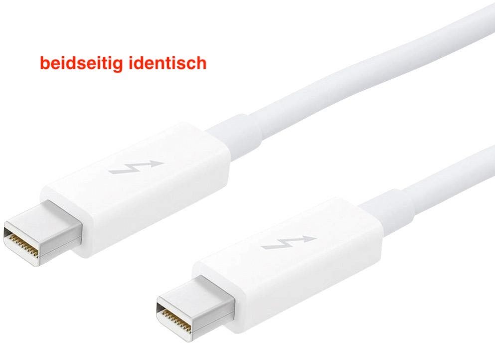 Apple MD861ZM/A Thunderbolt Kabel 2,0m 10Gbit/s ST/ST weiss | Kaufen ...
