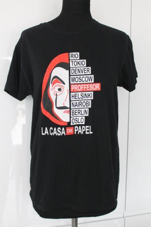 T-Shirt La Casa de Papel, Noir, Taille L