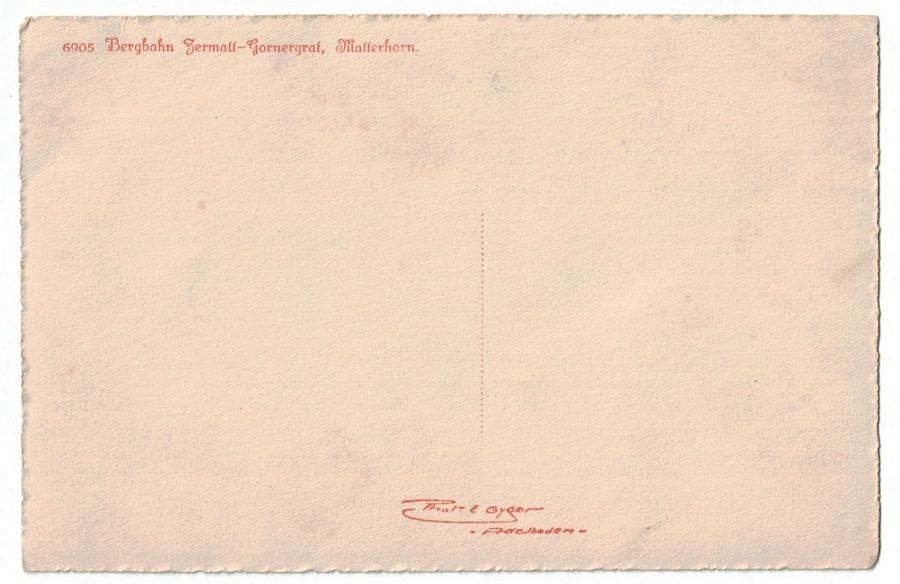 Cartoline postali: Bergbahn Zermatt-Gornergrat um 1925 – Usato da Frauenfeld venduto da POML 1