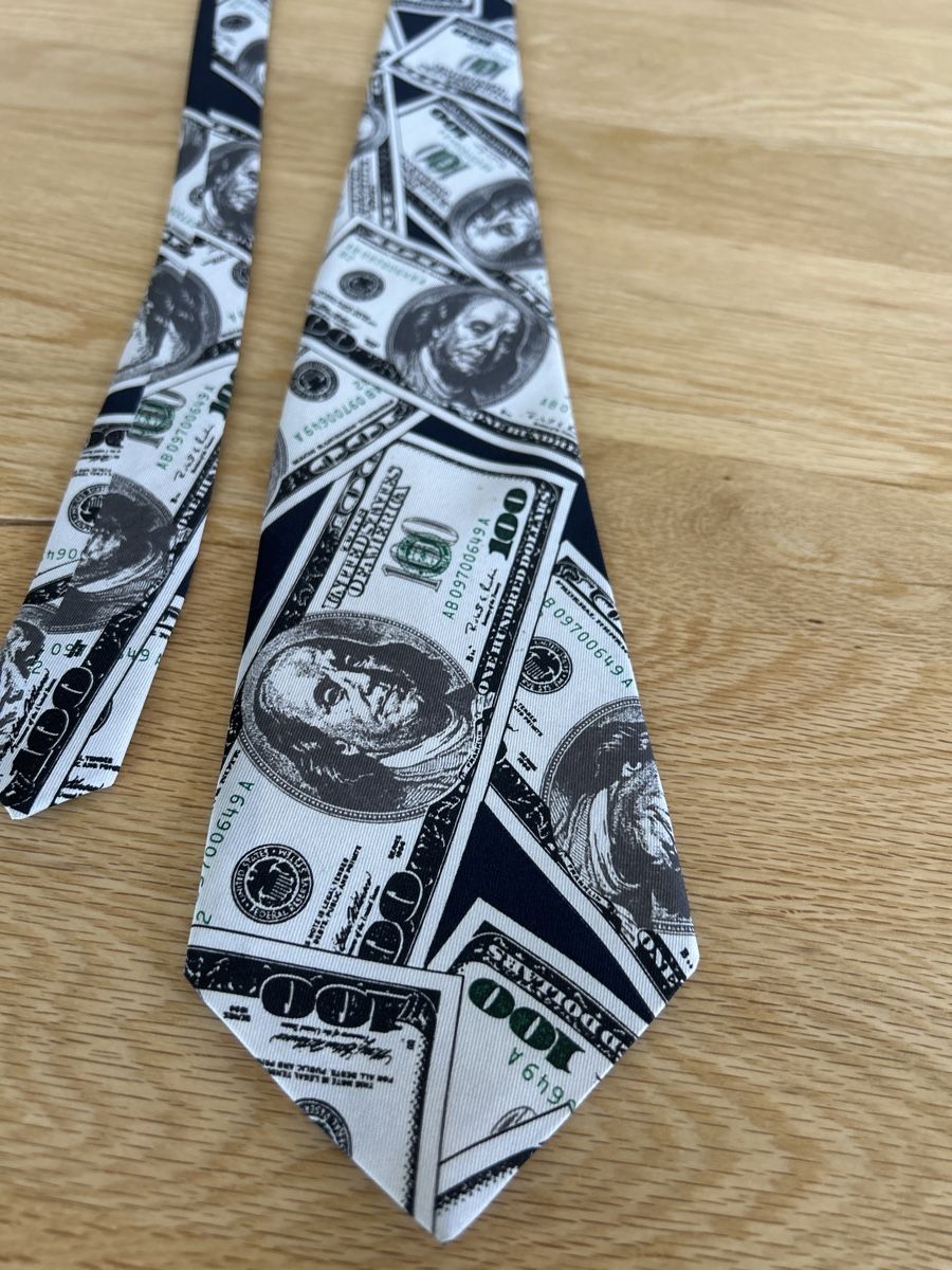 Cravatte: Krawatte mit Dollar-Muster – Ein echter Hingucker! – Usato da Veltheim AG venduto da Born73tanzen 1
