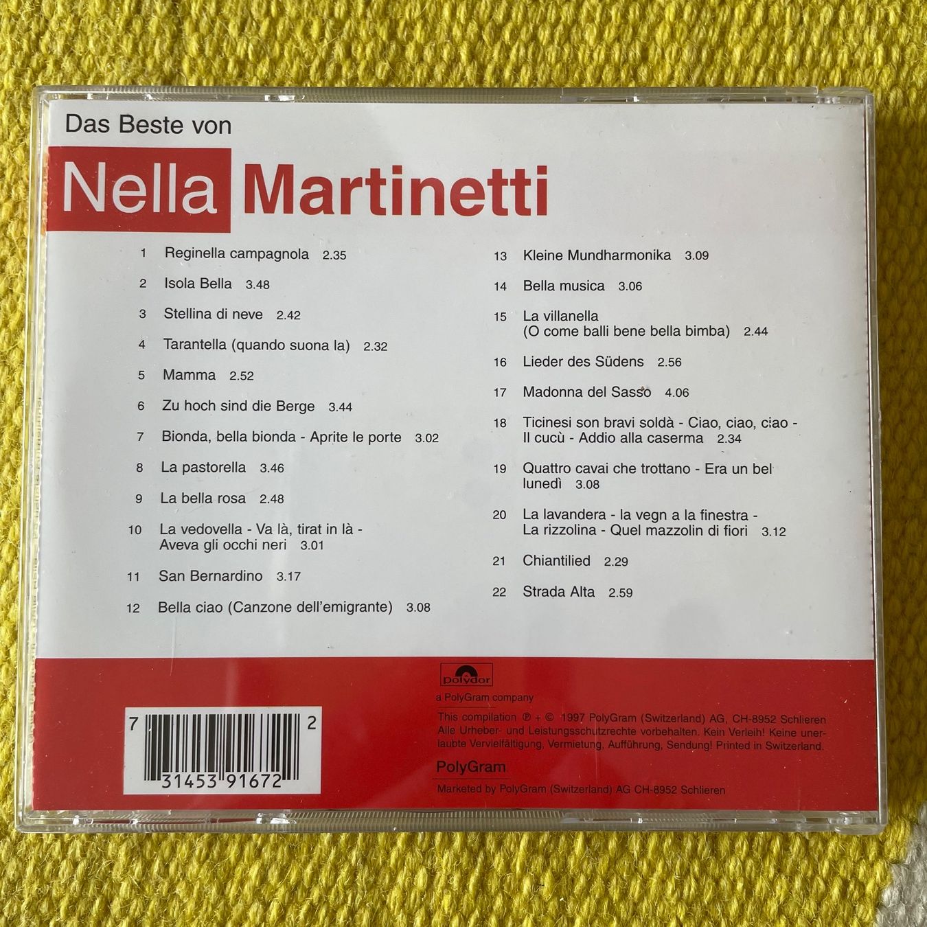 CD: NELLA MARTINETTI-DAS BESTE – Usato da Rorschacherberg venduto da CD-Roli 1