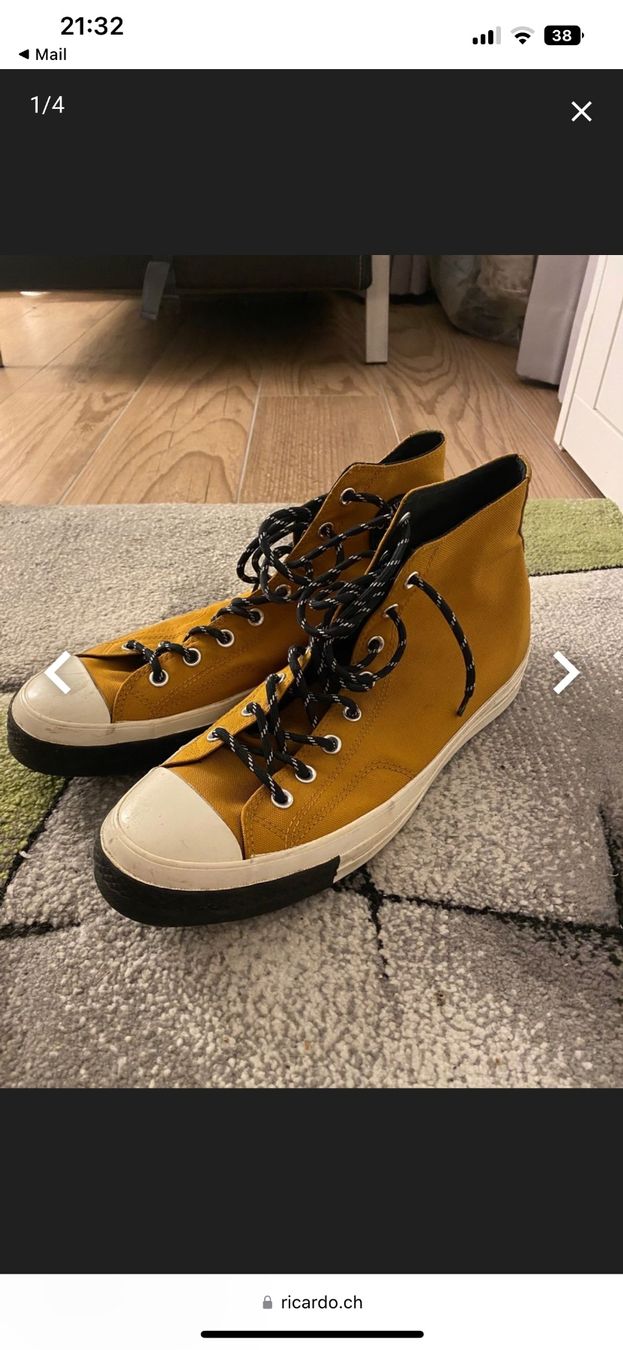 Converse Herrenschuhe: Converse Chuck70 Gr. 46,5 Chuck Taylor Senfgelb – Gebraucht aus Zetzwil von haui1998 2