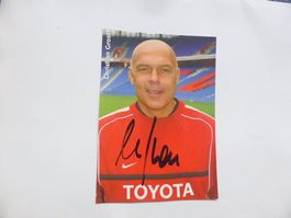Christian Gross,Foto,orig.Unterschrift,Trainer FCB,Autogramm