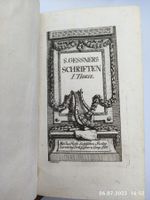 SALOMON GESSNER - SCHRIFTEN
