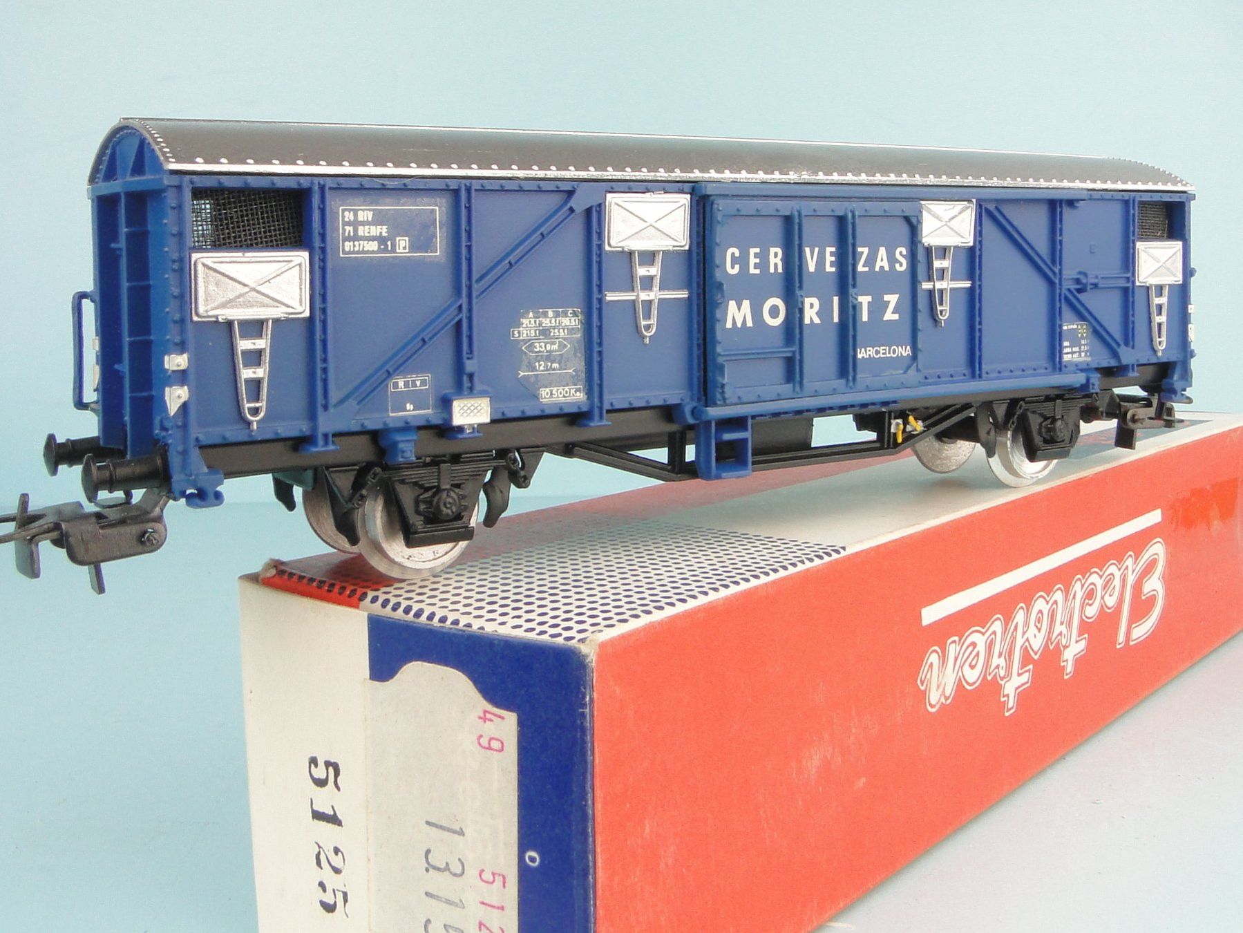 Modellini di ferrovie: Electrotren 5125 Cervezas Moritz, NEU – Usato da Bülach venduto da cann11