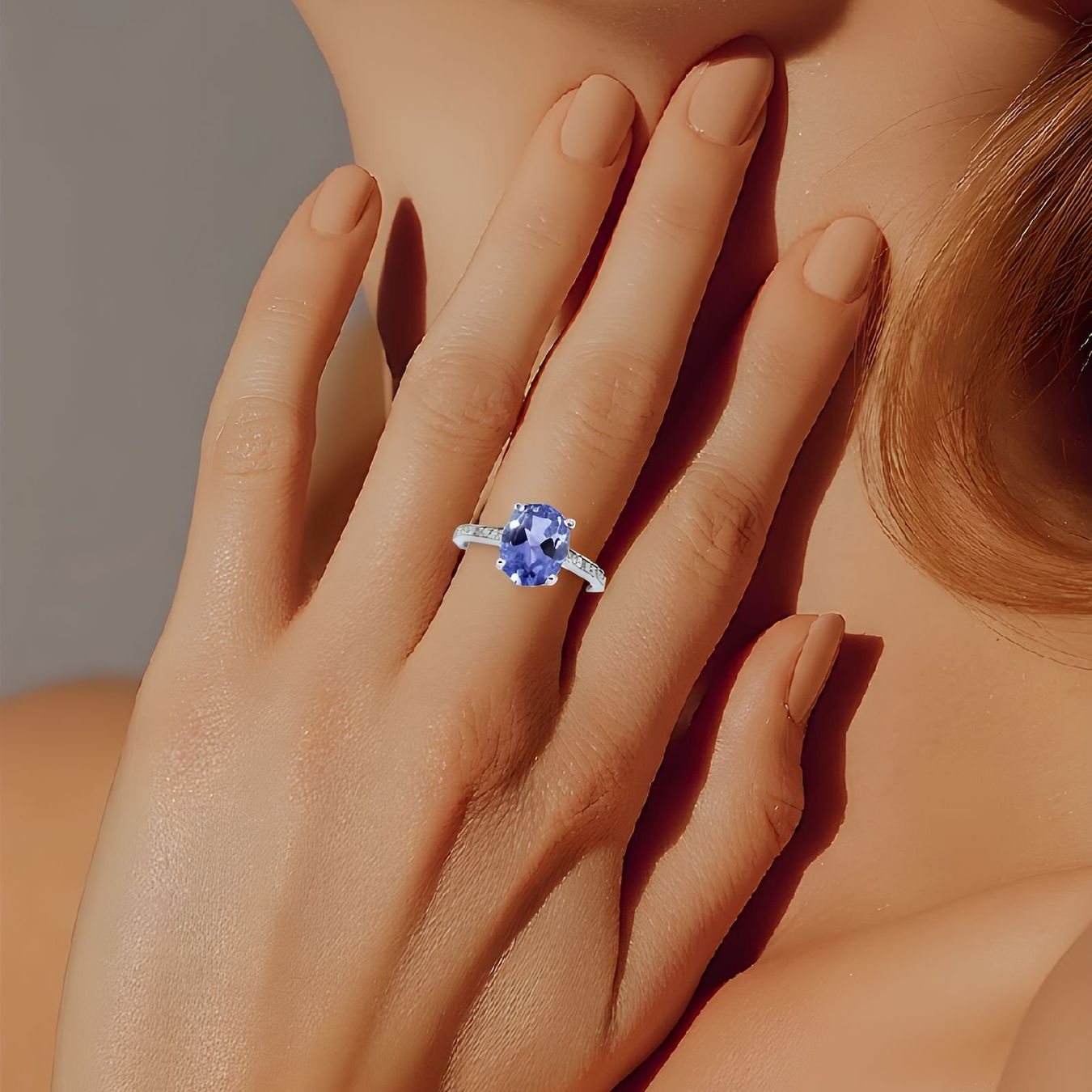Anelli: Tansanit-Ring 14k Weissgold 3,91ct – Nuovo e nell'imballaggio originale da Illnau venduto da Juwelier_Mahler_GmbH 1