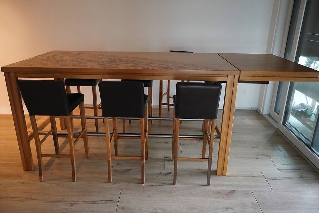 Set di tavolo e panche: Table haute  à manger unique design et ses chaises – Usato da Orpund venduto da mar_hhw6 2