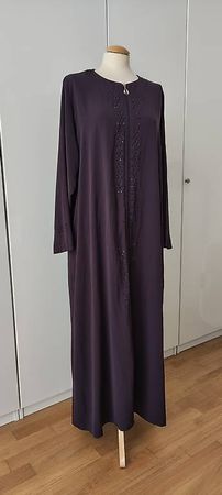 Kleid/Abaya/Mantel violett mit Reissverschluss