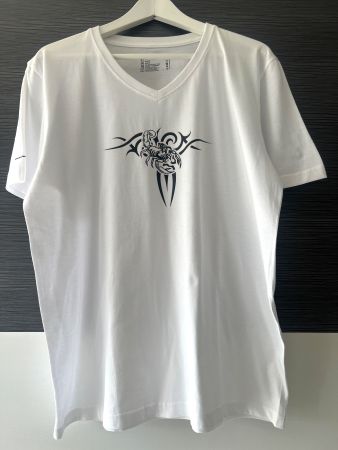 T‘Shirt kurzarm, Skorpion, weiss mit Color Effekt (S)