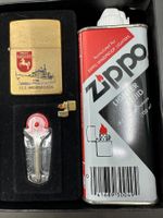 Zippo F.G.S. Niedersachsen, Solid Brass Set mit Pin, Feuerst