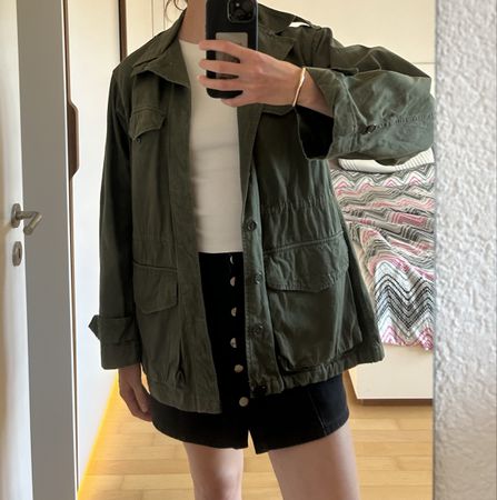 Veste militaire kaki vintage, taille M