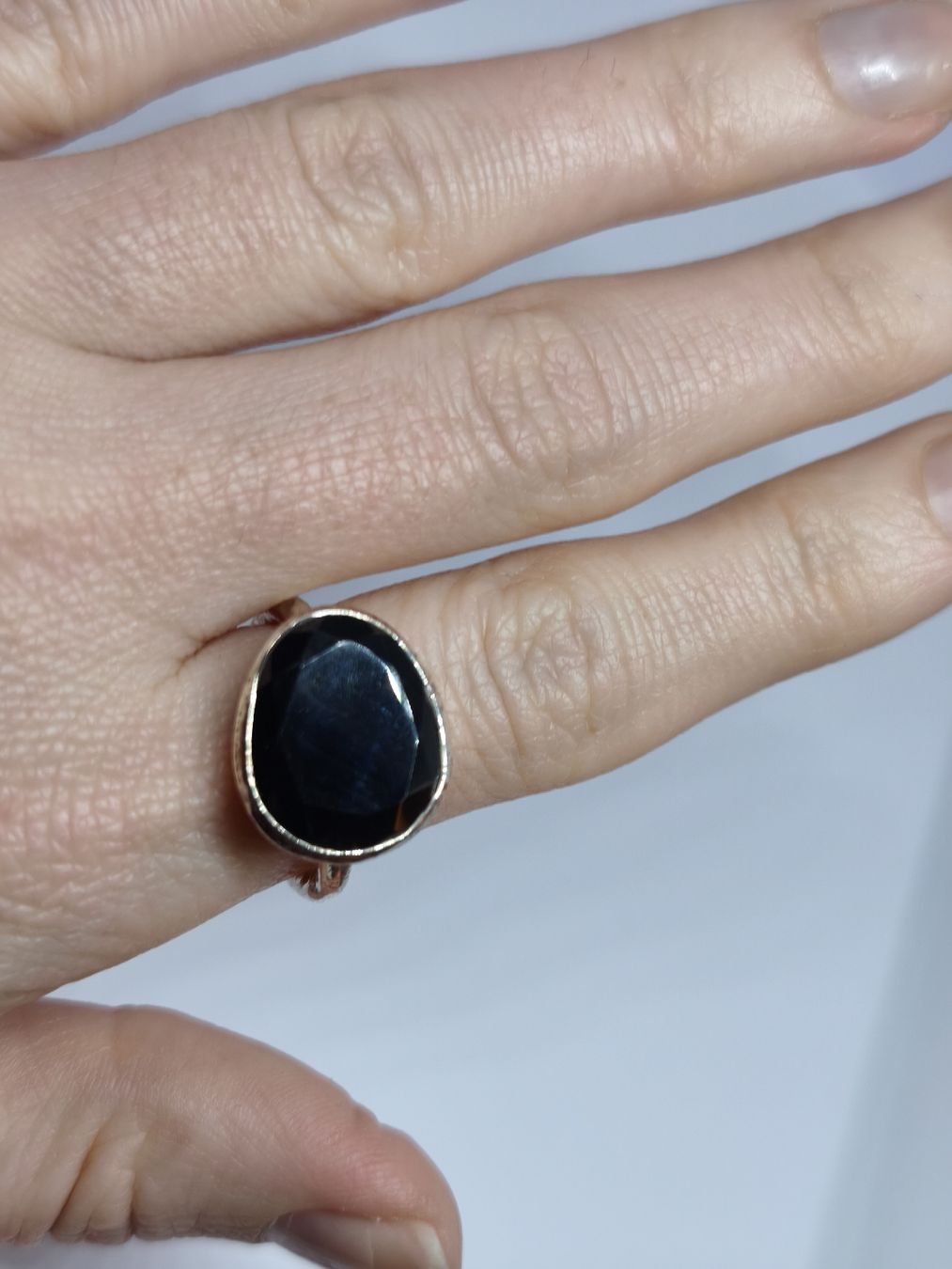 Ringe: Massiver Silber Onyx-Ring, vintage Stil, Echtstein Handgemac – Gebraucht aus St. Gallen von GIULESGG 2