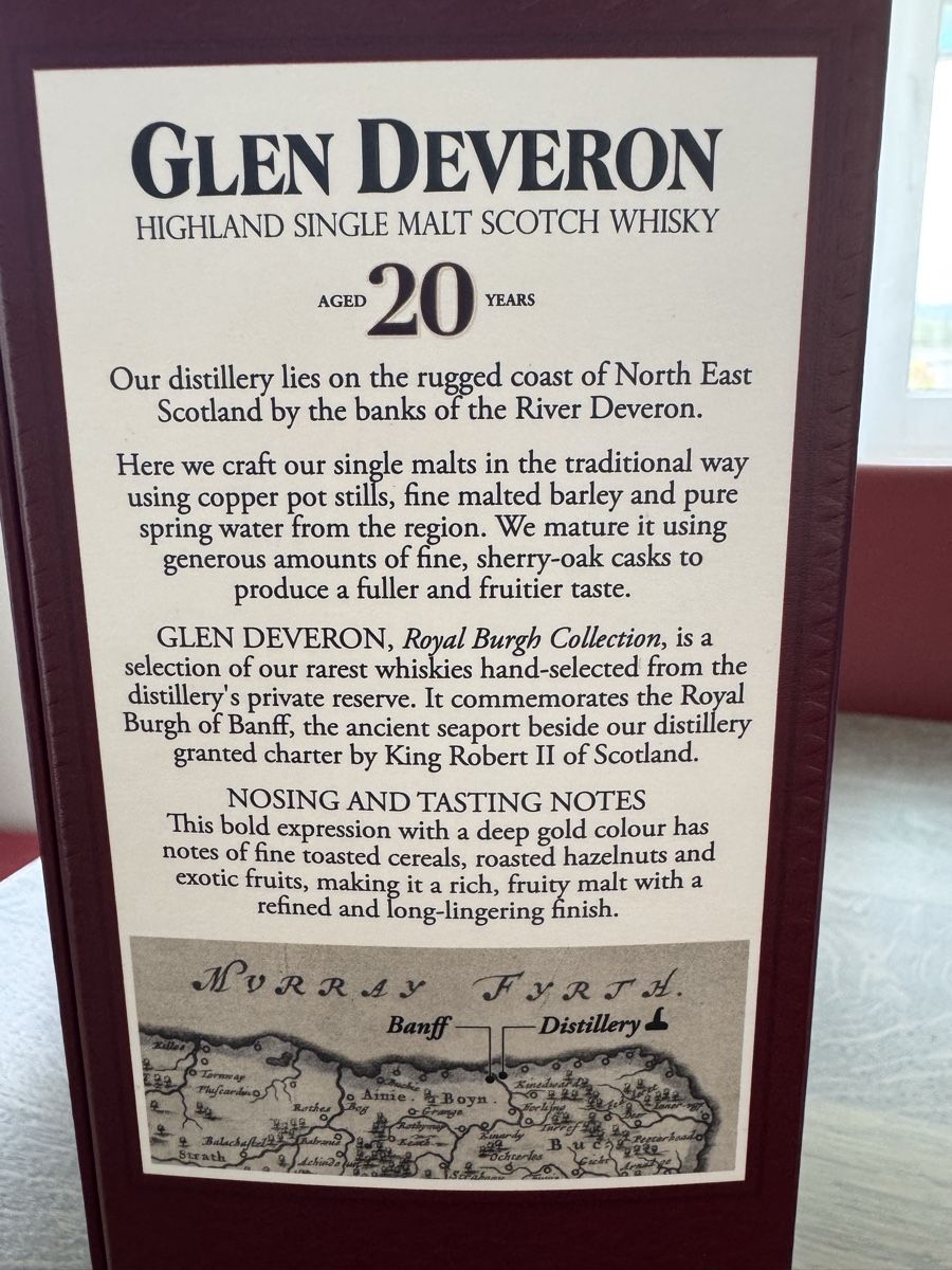 Spirituosen: Glen Deveron Royal Burgh Collection 20 Jahre – Neu und originalverpackt aus Küsnacht ZH von Kerzenlicht09 2