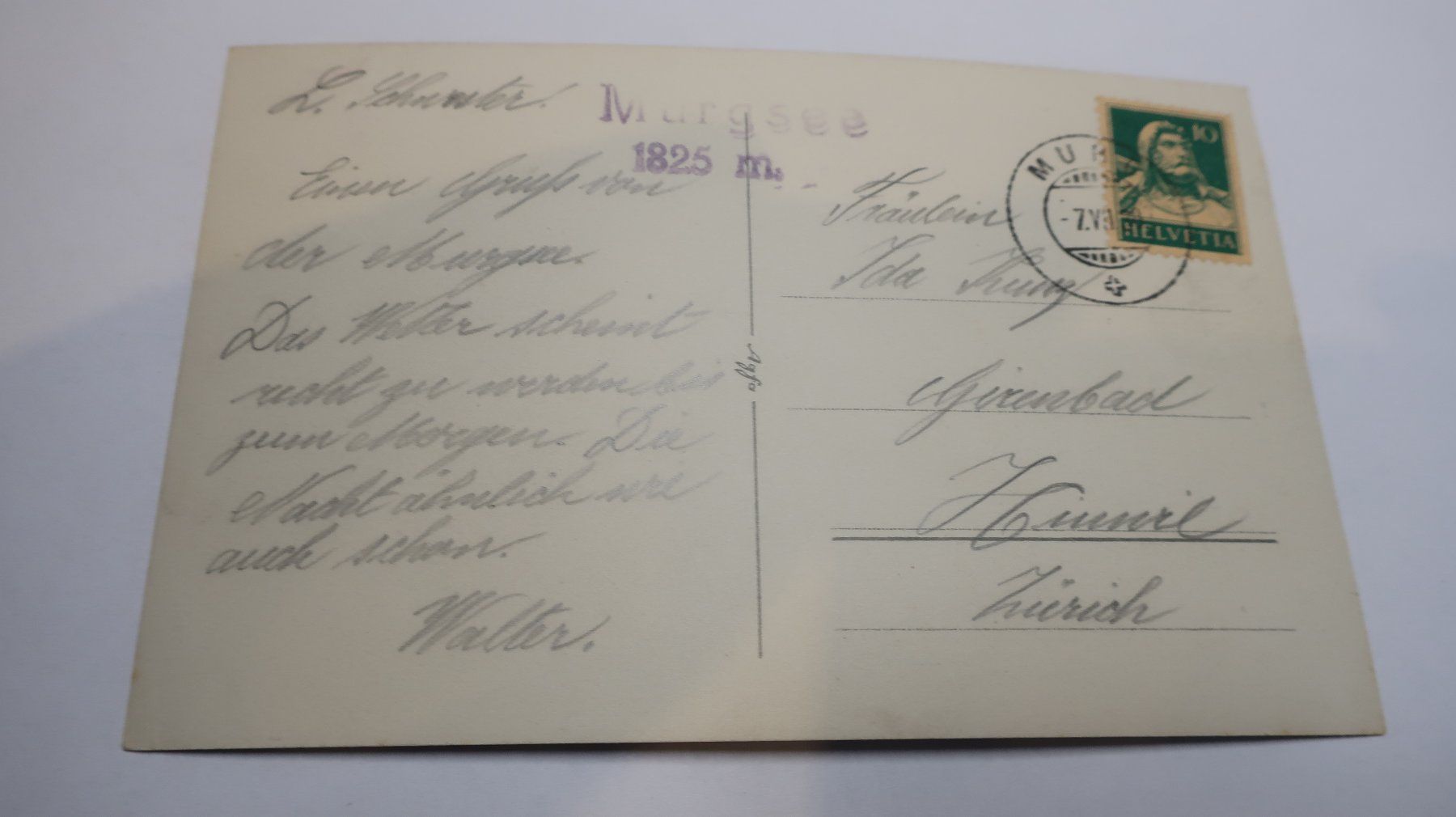 Cartoline postali: Am Murgsee  1920 – Usato da Cormoret venduto da Pascalll2001 5