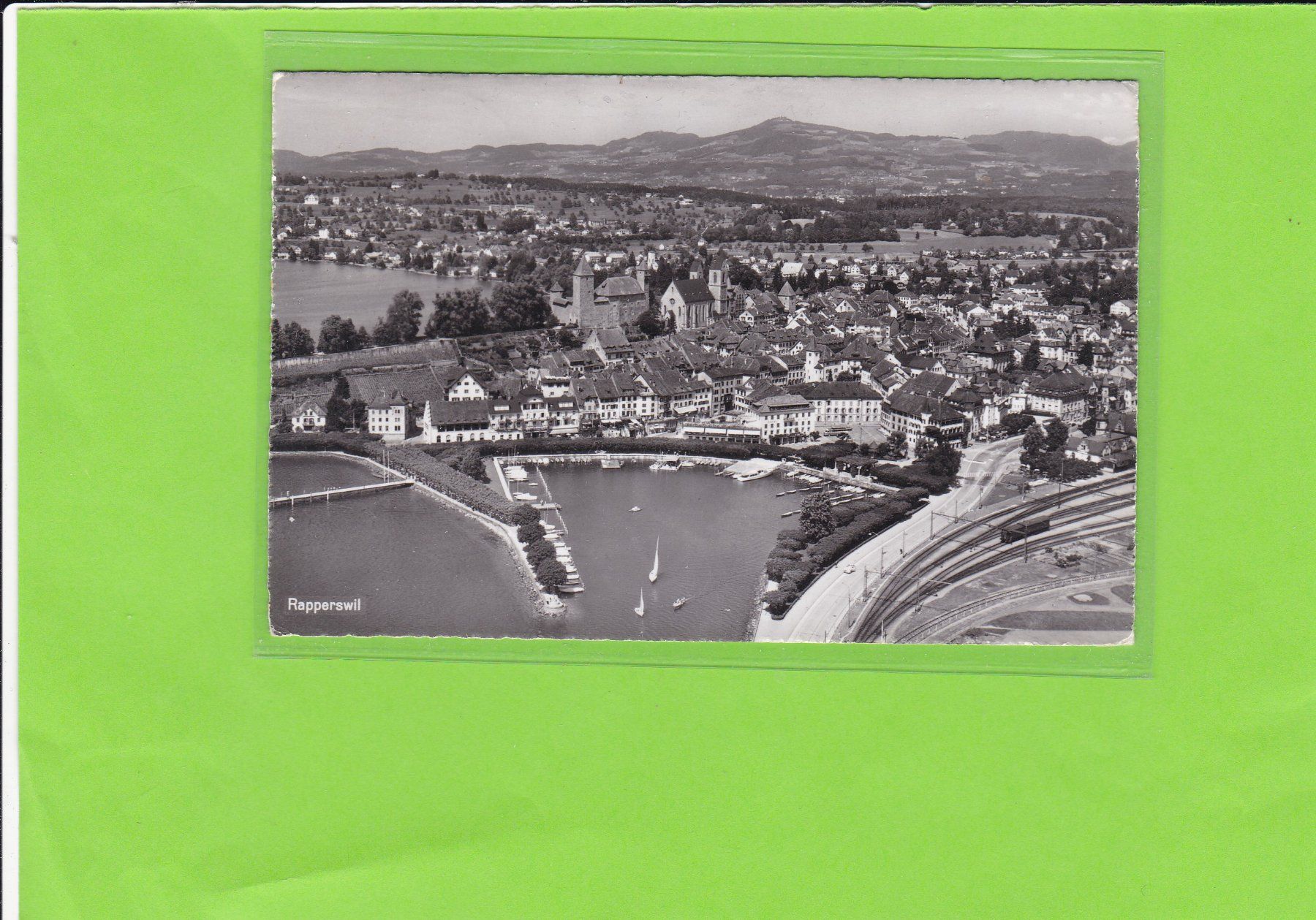 Cartoline postali: Flugaufnahme Rapperswil – Usato da St. Peterzell venduto da neckertal