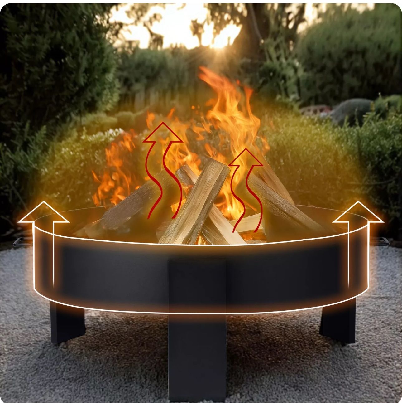 Bracieri: BERDSEN  Große Feuerschale 80 cm Feuerstelle Kamin Feuerkorb – Nuovo e nell'imballaggio originale da Amriswil venduto da JaJa-Express 2