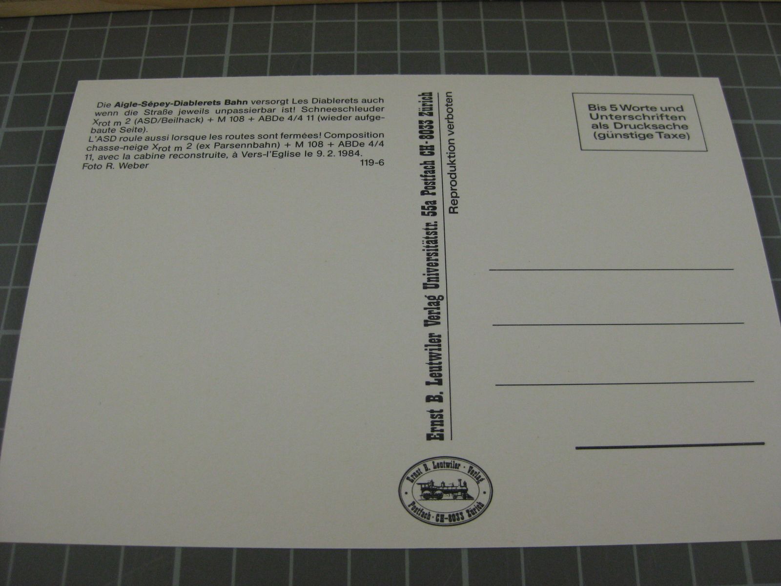 Cartoline postali: AK Vers-L'Eglise mit Zug  – Nuovo (secondo la descrizione) da Malters venduto da Marosko 1