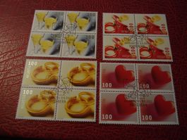 Satz Glückwünsche, 2011, FDC  + 4erblock Lose ET-o